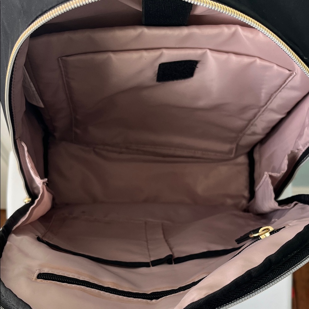 Samsonite Black Laptop Backpack with Gold Accents - Picture 3 of 5